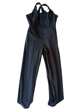 JoyLab Black Strappy Wide-Leg Jumpsuit